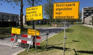 afzetting 2 sportpark Thurlede Schiedam Beatrixpark Parkweg