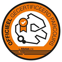 Atletiekunie Logo gecertificeerd parcours algemeen kleur 250